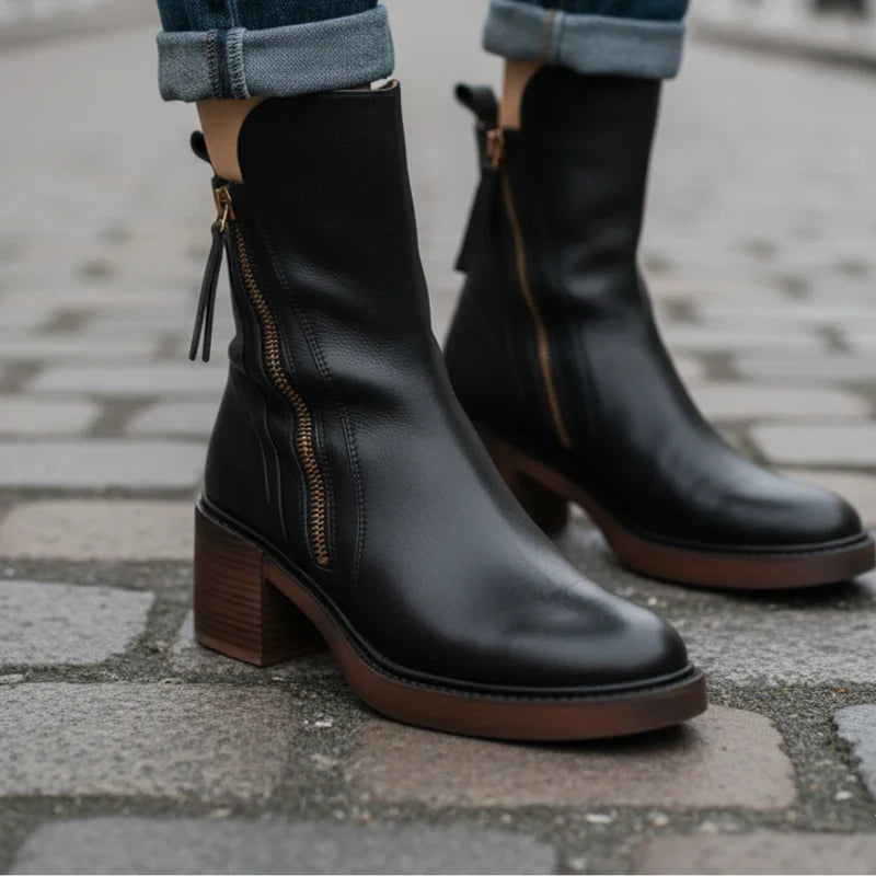 Marta | Botas con un tacón cómodo - elegantes y atemporales